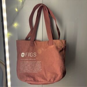 Figs Women's Coral Tote Bag (USED)